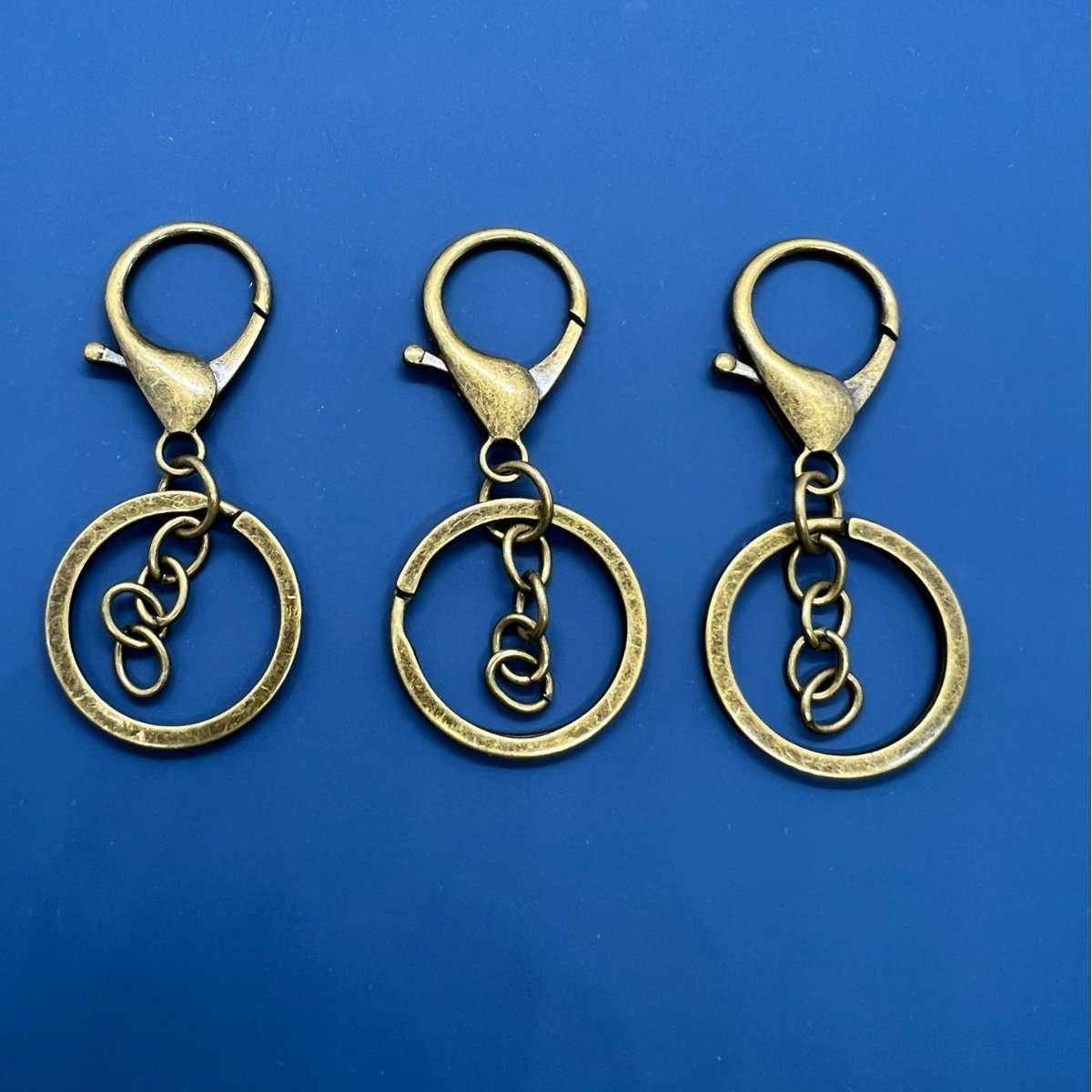 Wholesale In-Stock Lobster Clasp Three-Piece Set Four-Section Chain DIY Hardware Metal Chain Keychain Doll Pendant Accessories
