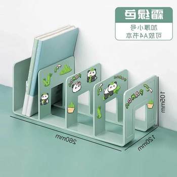 Acrylic Bookshelf Desktop Divider for Students to Use on the Desk with a Shelf and a Clip-On Book Holder