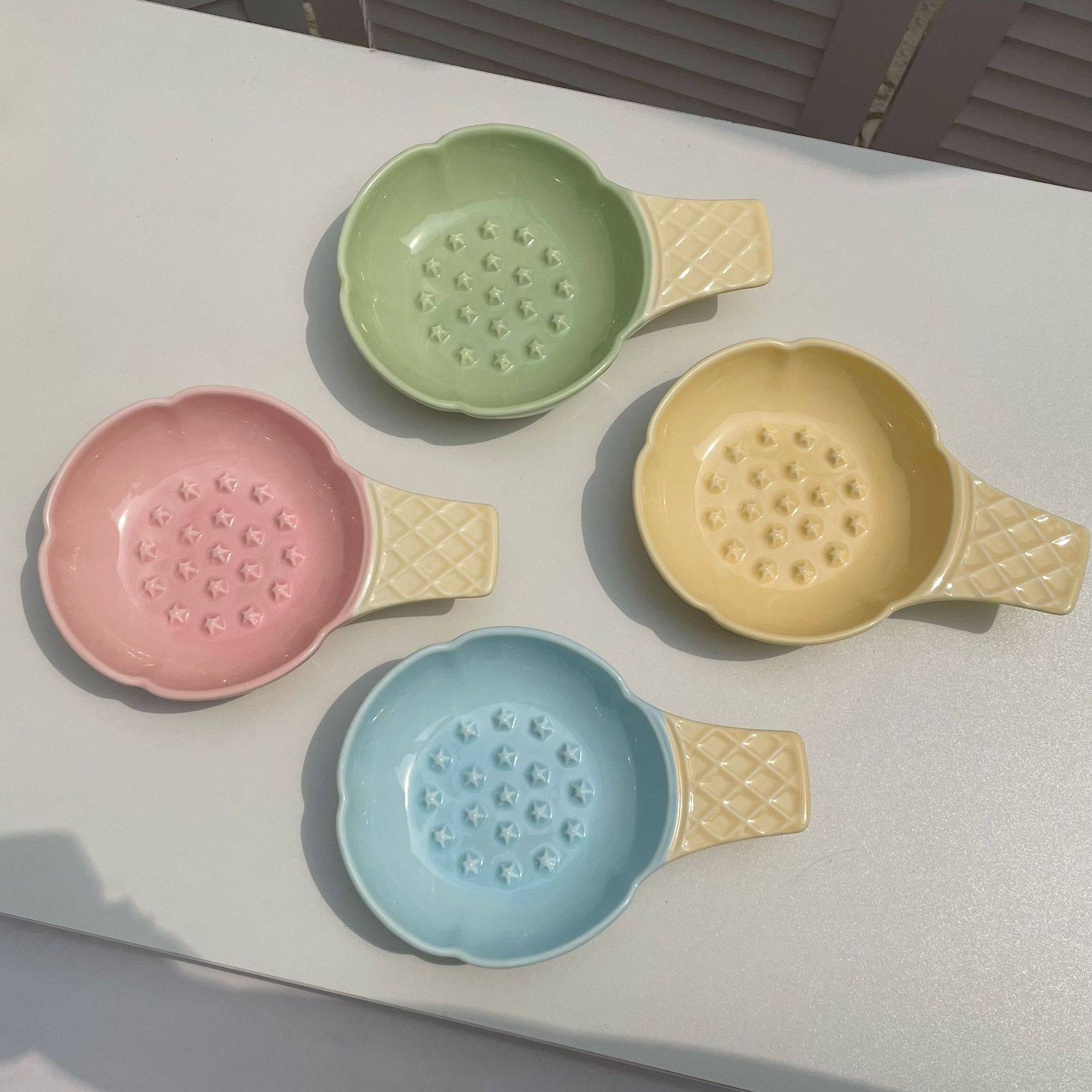 冰淇淋陶瓷慢食碗猫碗护颈不易打翻可爱狗狗防噎碗宠物碗猫粮慢食,淘宝优惠券,粉丝福利购,淘宝优惠卷