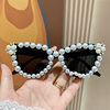 European and American trend cat's eye triangle sunglasses personalized colorful sunglasses women cross-border sunglasses