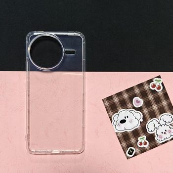 New Transparent Mobile Phone Case Suitable for Xiaomi Poco7Ultra Series Air Cushion Air Pressure Case Anti-Fall Protection