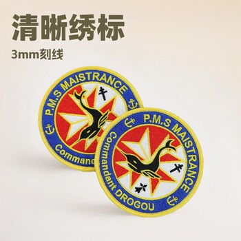 Velcro Embroidered Badge Round Fabric Patch Clothing Apparel Bag DIY Embroidery Label Accessories Hook and Loop Patch for Hole Repair