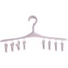 8 clip windproof buckle multifunctional baby hanger plastic clothes drying rack socks underwear drying rack