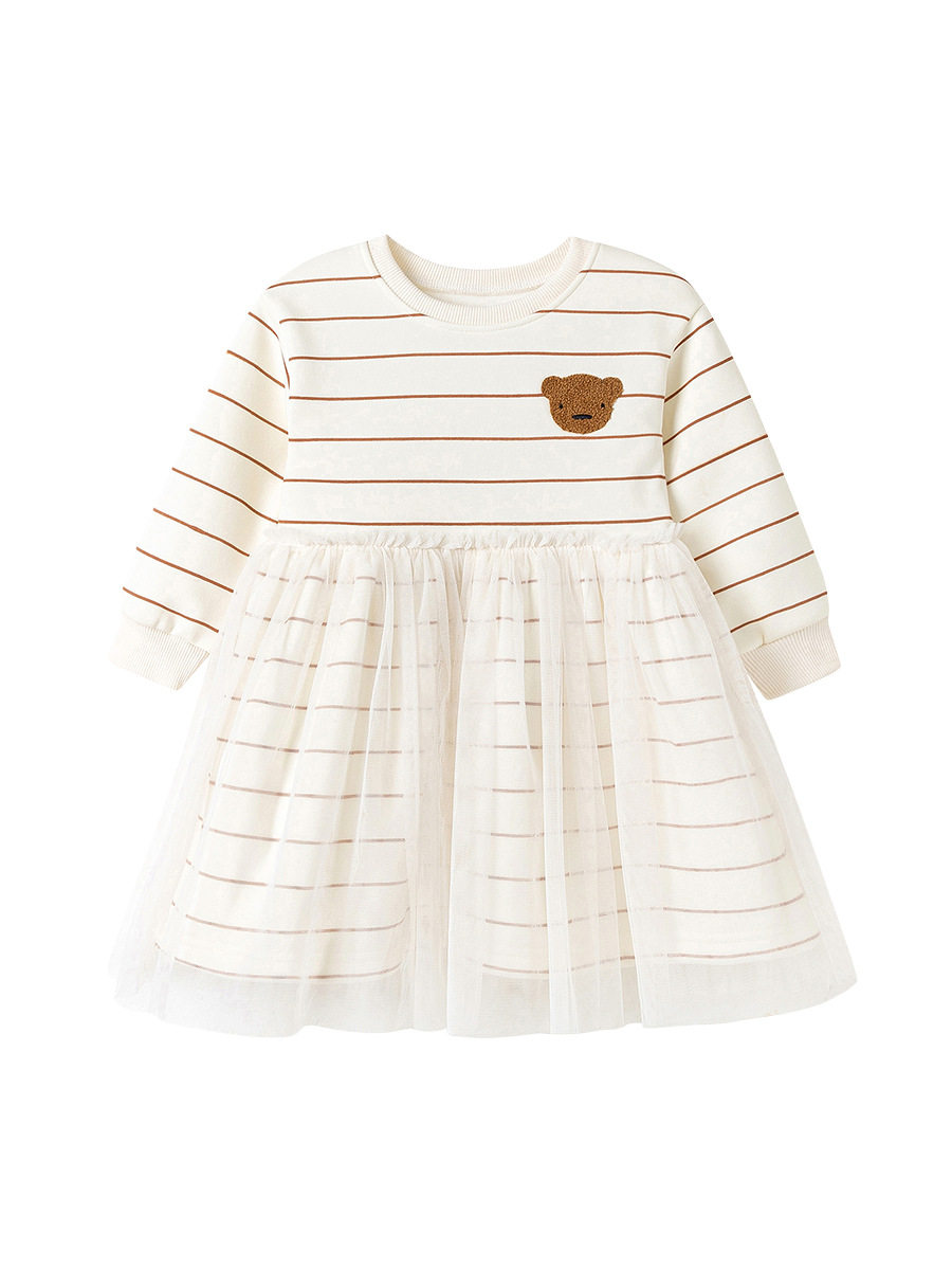 童裙 网纱女童连衣裙 秋季卡通儿童公主裙 时尚童裙