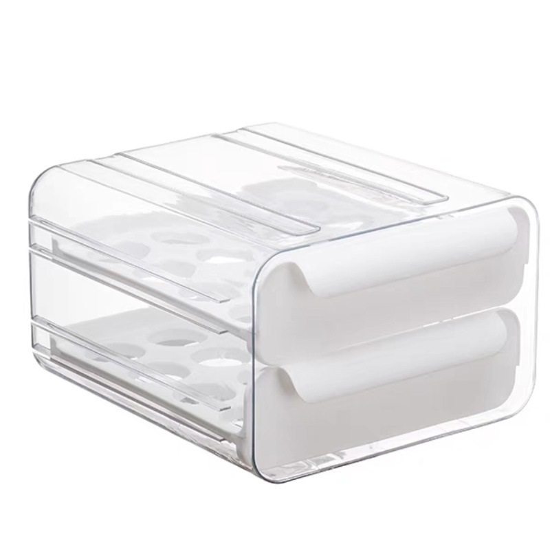 Two-story drawer-type egg storage box fresh-keeping box refrigerator drawer-type egg box factory direct sales a generation of hair