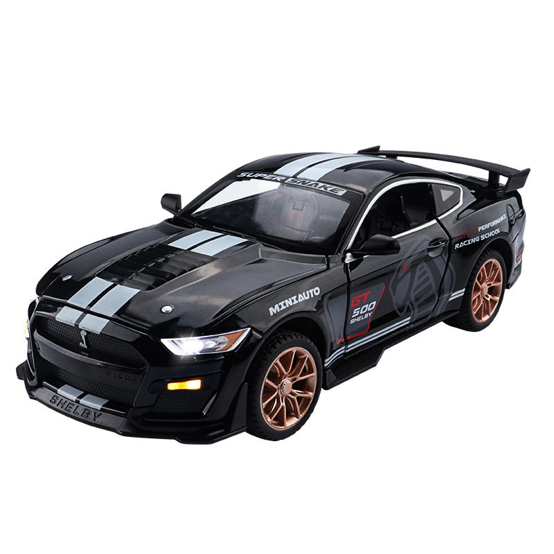 建元1:20野马GT500美式肌肉车模型仿真跑车摆件新款合金玩具车子