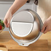316 Stainless Steel Rice Washing Sieve Kitchen Household Drain Basin Fruit Vegetable Washing Filter Basket Rice Washing Artifact Multi-use Drain Basin