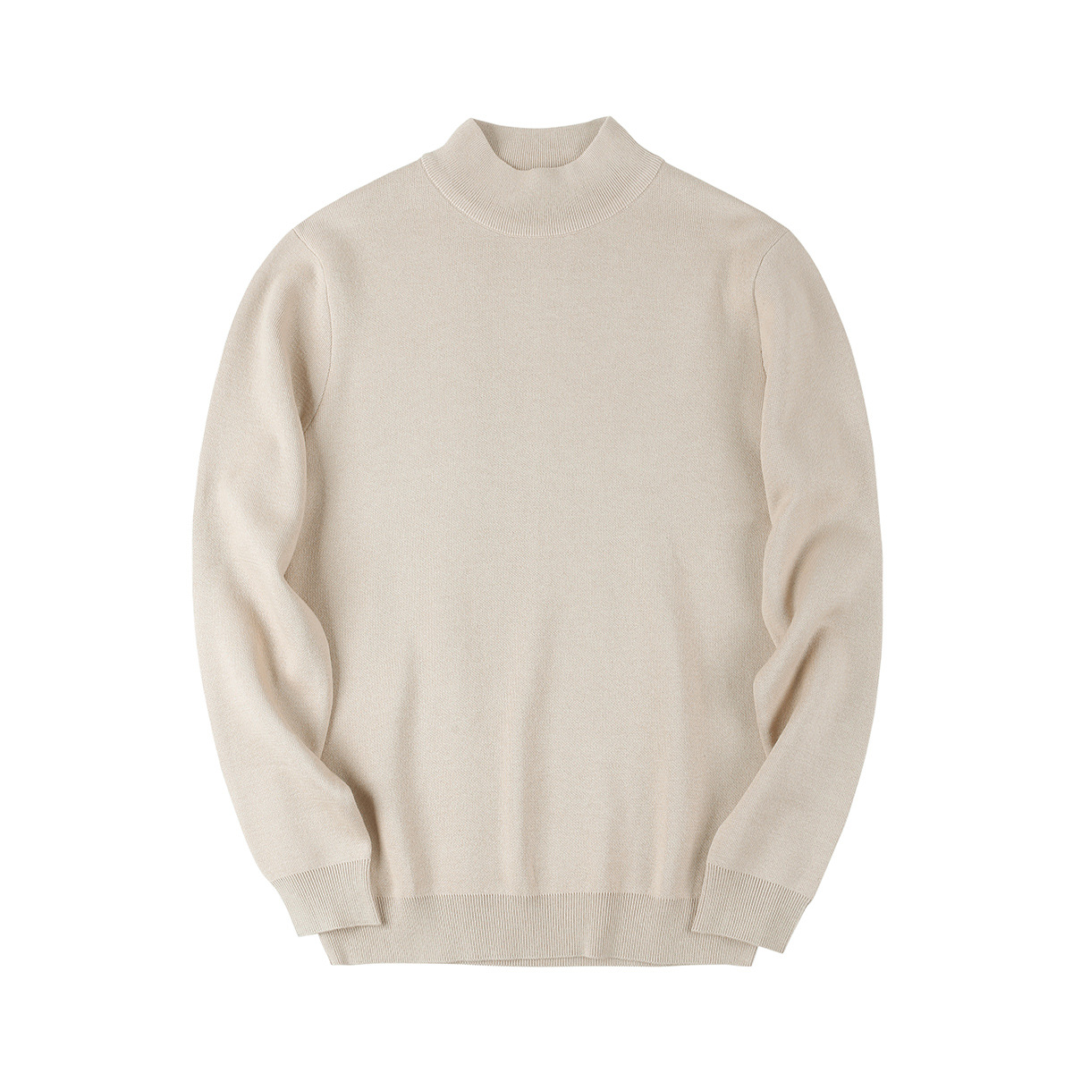 墨麦客半高领毛衣男秋冬季百搭毛衫简约纯色基础男士针织衫20006.