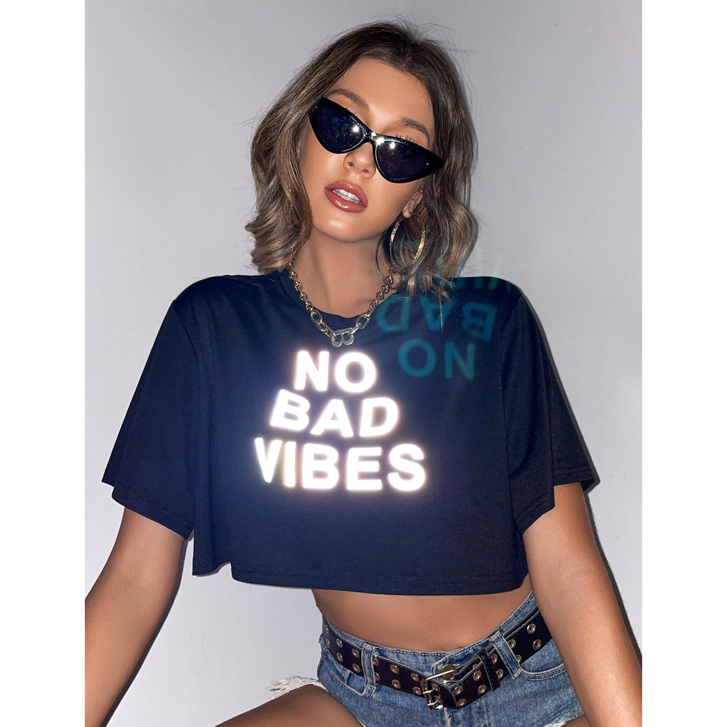 Casual Printed Short Sleeve T Shirt Trendy Boyfriend Style Versatile Design Comfortable Fabric Perfect for Everyday