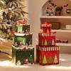 Christmas Decorations Gift Box Ornaments Props Pile Shopping Mall Shop Window Festive Atmosphere Scene Layout