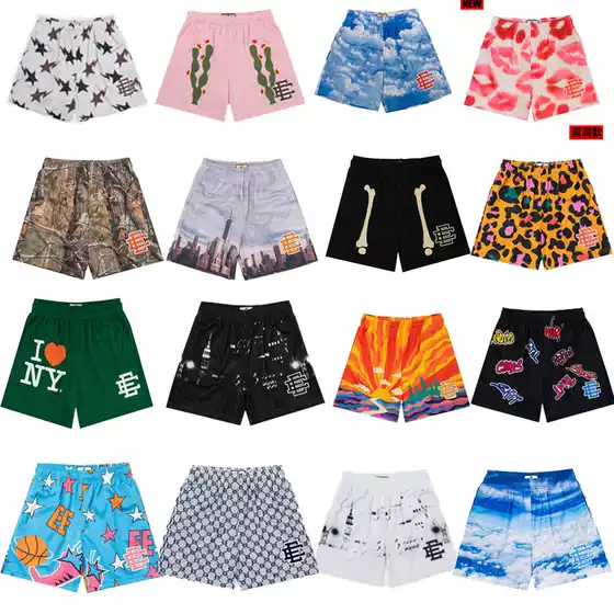Eric Emanuel Ee Shorts Men's and Women's Mesh Quick-Drying Knee-Length Sports Basketball Shorts