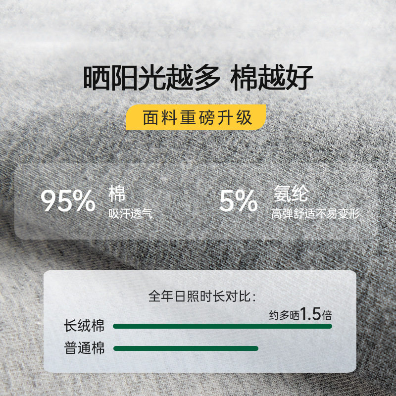 Men's Briefs Pure Cotton Type a Cotton Antibacterial U Convex Large Pouch Mid-Waist Pure Color Breathable Men's Briefs