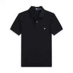 Summer Export Polo Shirt with Small Horse Logo, Men's Short-Sleeve T-Shirt with Embroidered Small Horse Logo, Casual Polo Shirt T-Shirt