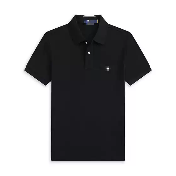 Summer Export Polo Shirt with Small Horse Logo, Men's Short-Sleeve T-Shirt with Embroidered Small Horse Logo, Casual Polo Shirt T-Shirt