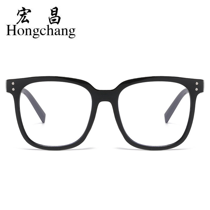 New TEMU Anti-blue Light Retro Flat Mirror Ultra Light Glasses Frame Mi Nail Xi Yin Men's and Women's Anti-radiation