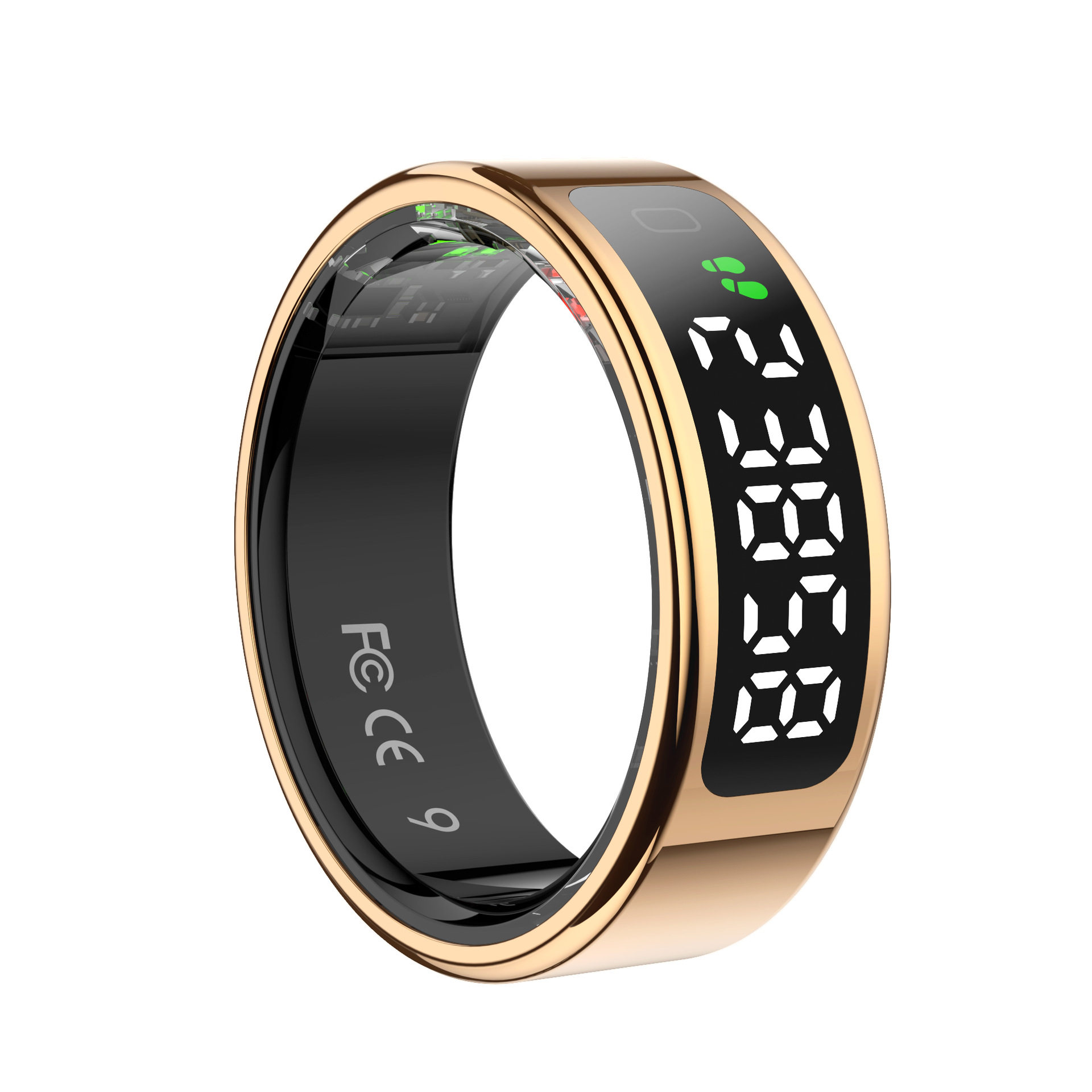 Cross-Border New Smart Ring R11 with Display Touch 1 Atm Waterproof Health Monitoring Heart Rate Blood Oxygen Gesture