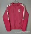 2627 hooded windbreaker real madrid rose red [three-sided style]