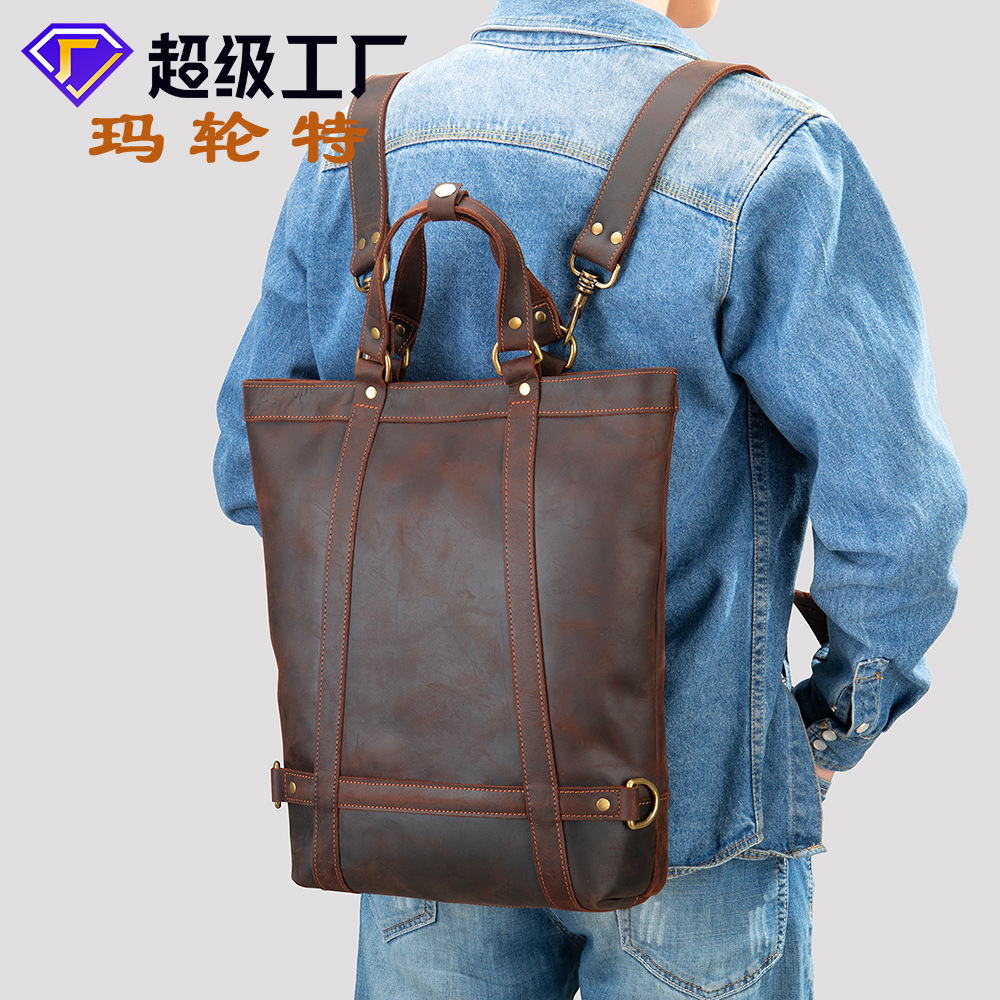(Mới) Mã G0739 Giá 2670K: Túi Xách Nam Gudlu Phục Cổ Cổ Điển Túi Xách Ví Nam Chất Liệu Da Bò G06 Sản Phẩm Mới, (Miễn Phí Vận Chuyển Toàn Quốc).