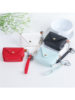 Mini Coin Purse Simple Leather Coin Bag Portable Earphone Bag Small Fresh Sundries PU Carry-on Ins Style
