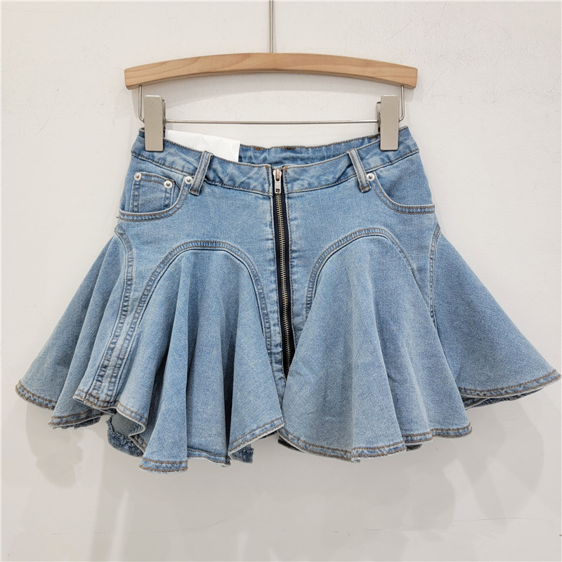 Summer Womens Ruffled Hem Skirt Trendy Korean Style Chic Design Flirty Fit Perfect for Casual Outings Wholesale