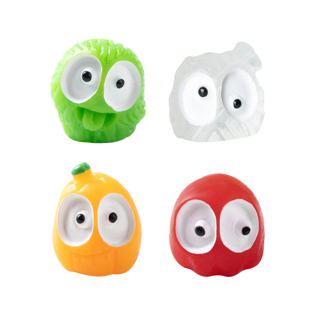 Cross-Border Foreign Trade Luminous Little Black Halloween Mini Miniature Scene Micro Landscape Resin Crafts Small Ornaments Wholesale