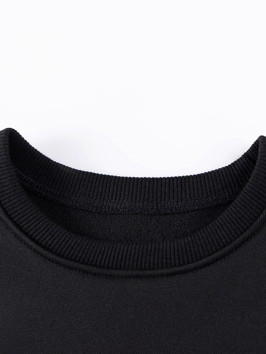 Christmas Girls' Top, Autumn Long-sleeve Kids' Hoodie, Fleece-lined Girls' Hoodie