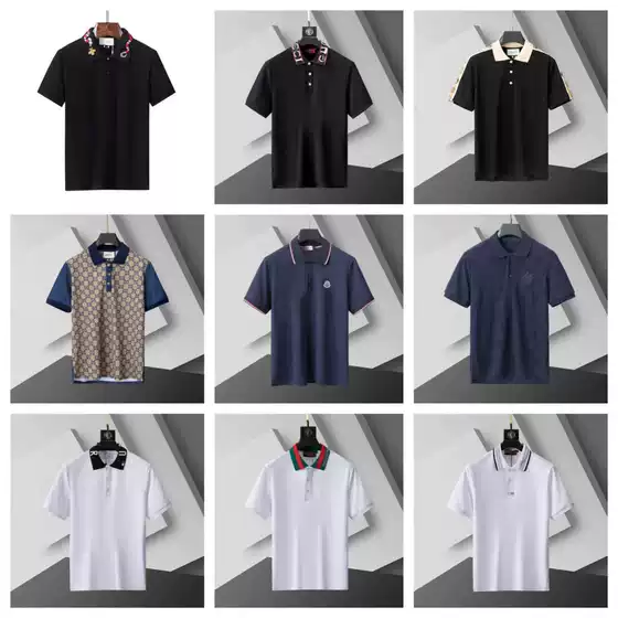 Cross-Border High-Quality Ss26 New Summer European Style Men's Embroidered Polo Shirt, Fashionable and Versatile, Available for Dropshipping