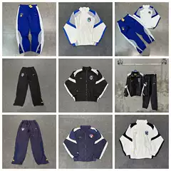 Corteiz Alcatraz Embroidered Logo Woven Casual Sports Suit Spring Thin Pants Zipper Jacket