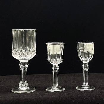 embossed glass diamond liquor glass suit whisky goblet wine glass champagne glass brandy wine glass