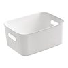 Desktop Organizing Plastic Storage Basket with Lid, Multi-Functional Storage Box, Portable Dust-Proof Toy and Snack Storage Box