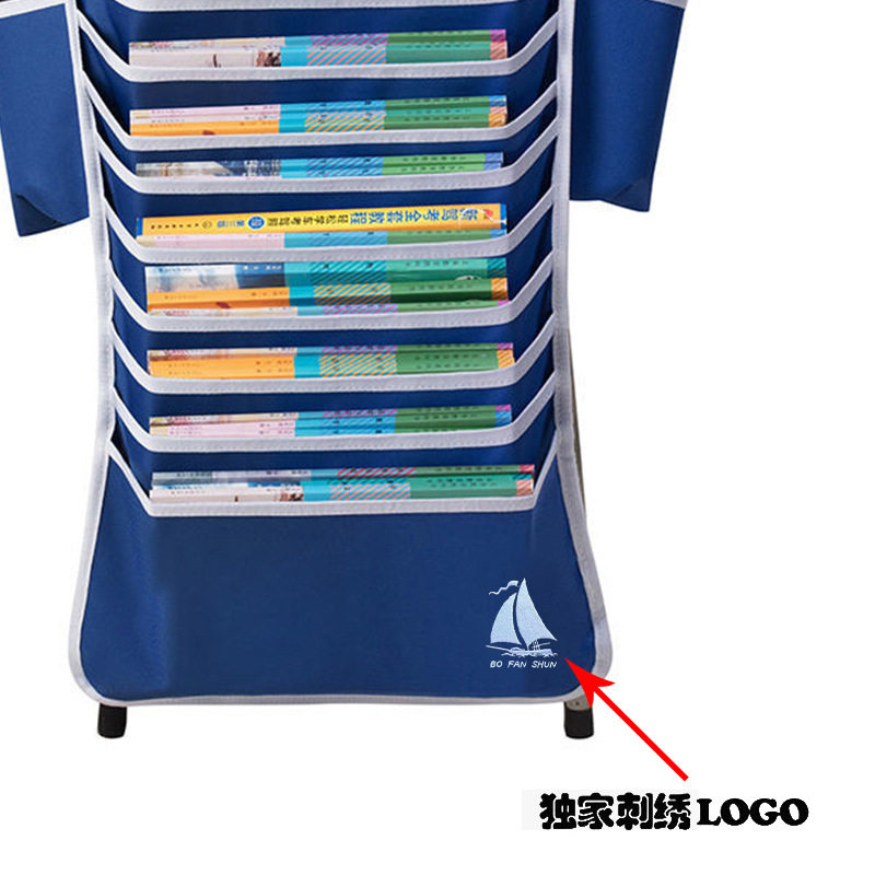 Creative Desk-Side Hanging Book Bag for High School Students, Junior High School Students, Student Desk Storage Bag, Oxford Cloth Book Stand, Desk Hanging Bag