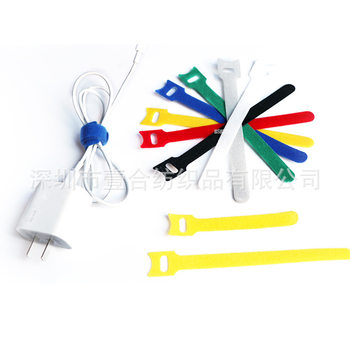 Velcro cable management thread back-to-back color self-adhesive bandage widened drawstring widened buckle needle-shaped cat head
