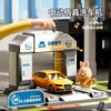 New large gas station toy car parking simulation garage model suit 3 years old 6 boys birthday gift