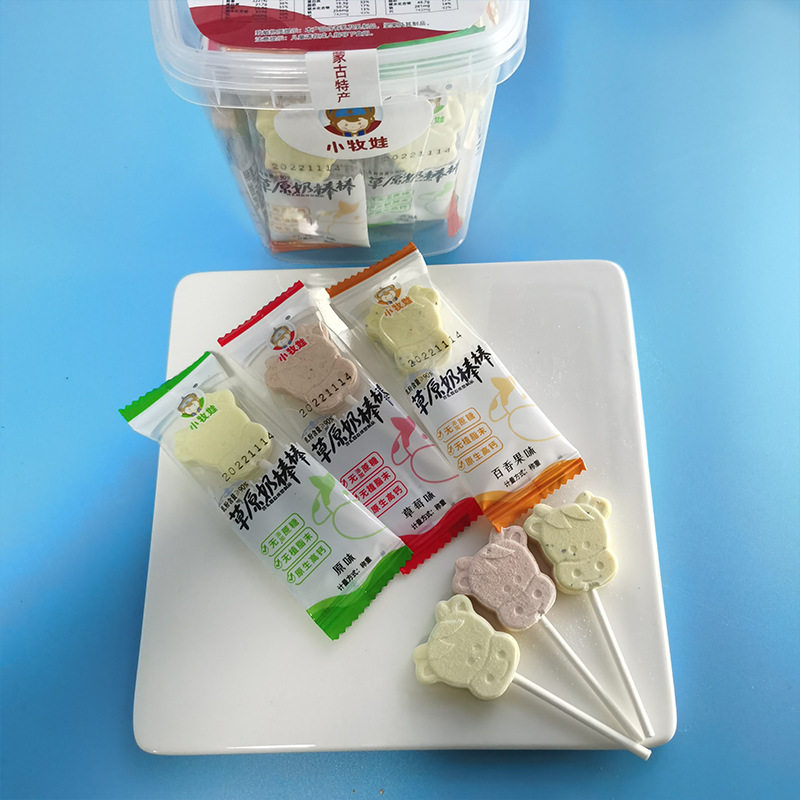 Xiaomuwa Prairie Milk Bars, Inner Mongolia Specialty Snacks, Milk Tablets, 20-Pack Tub, Dairy Products