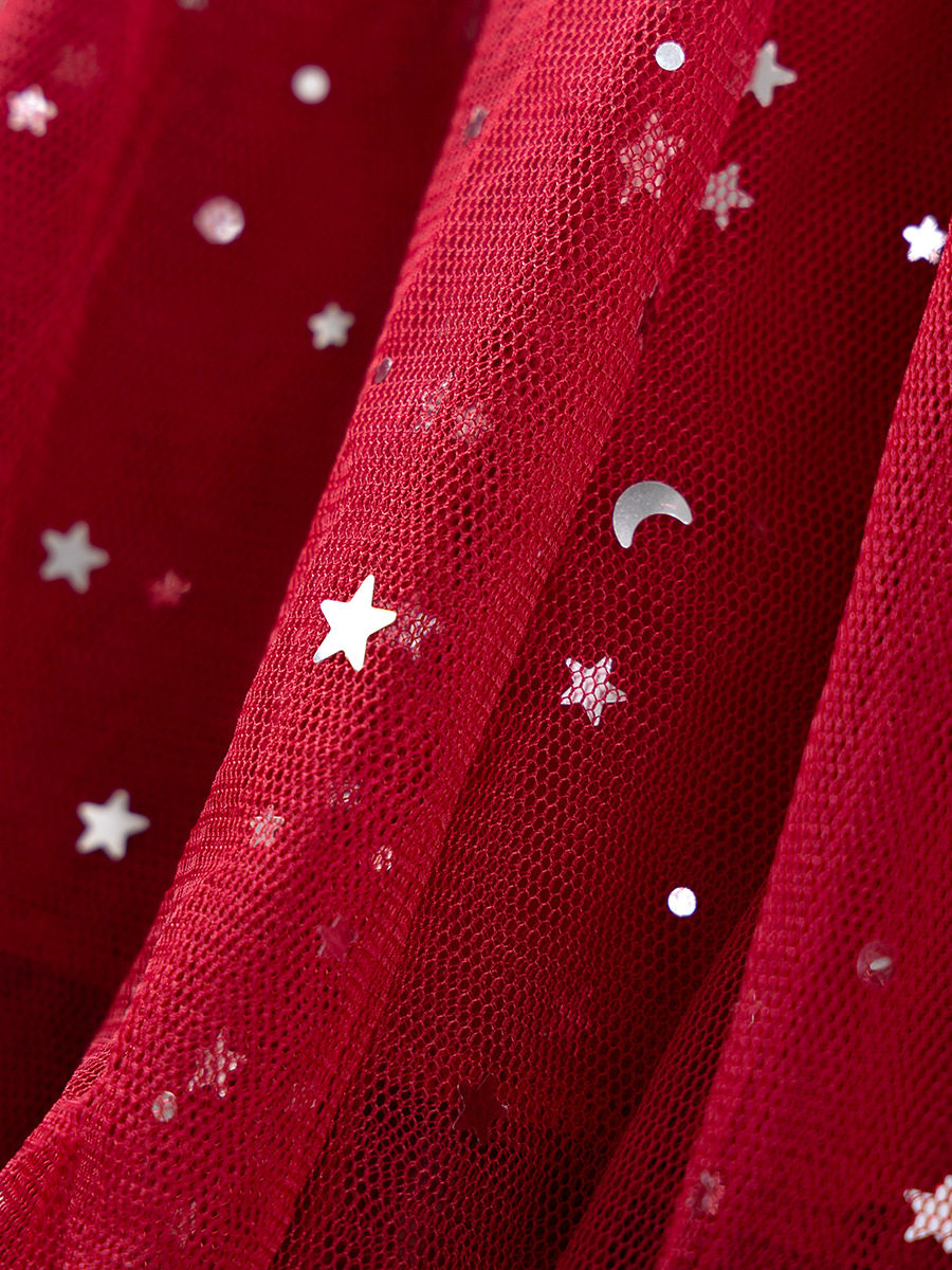 Autumn Girls' Princess Dress, [Style] Fashion Kids' Dress, Long-sleeve Tulle Kids' Dress