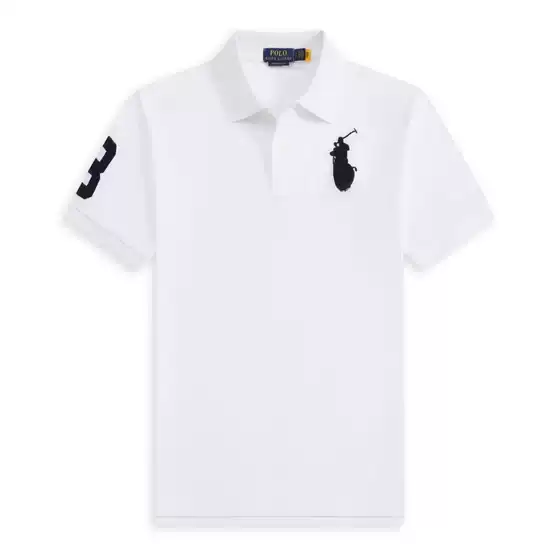 Men's Malaysian Logo Embroidered Lapel Shirt, New Summer Style Loose Casual Short-Sleeved Shirt