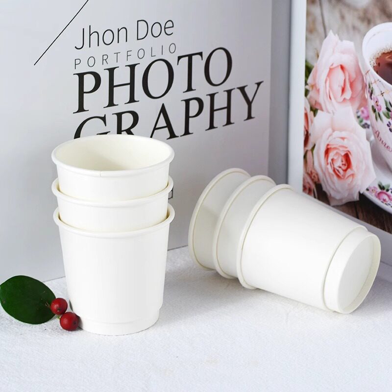 Coffee Tasting Cup Double-Layer Paper Cup 4oz Disposable 100ml Tasting Cup Espresso Coffee Cup