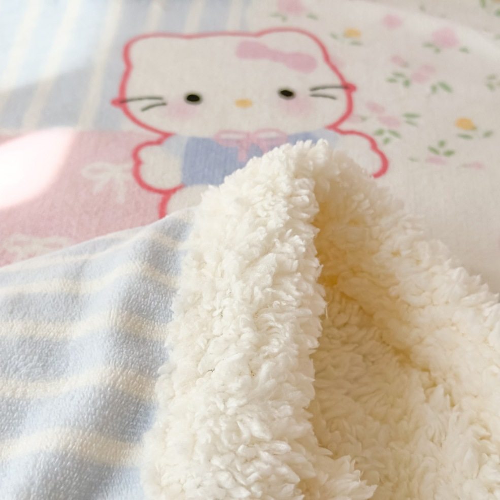 Mi Chun Fuanna Lamb Fleece Nap Blanket Thickened Warm Autumn Winter Blanket Solid Color Student Dormitory Throw