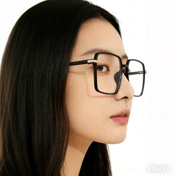 2025 New Trendy Rice Nail Glasses Frame Women's Anti-Blue Light Glasses Frame Trendy Myopia Finished Glasses Women's Glasses