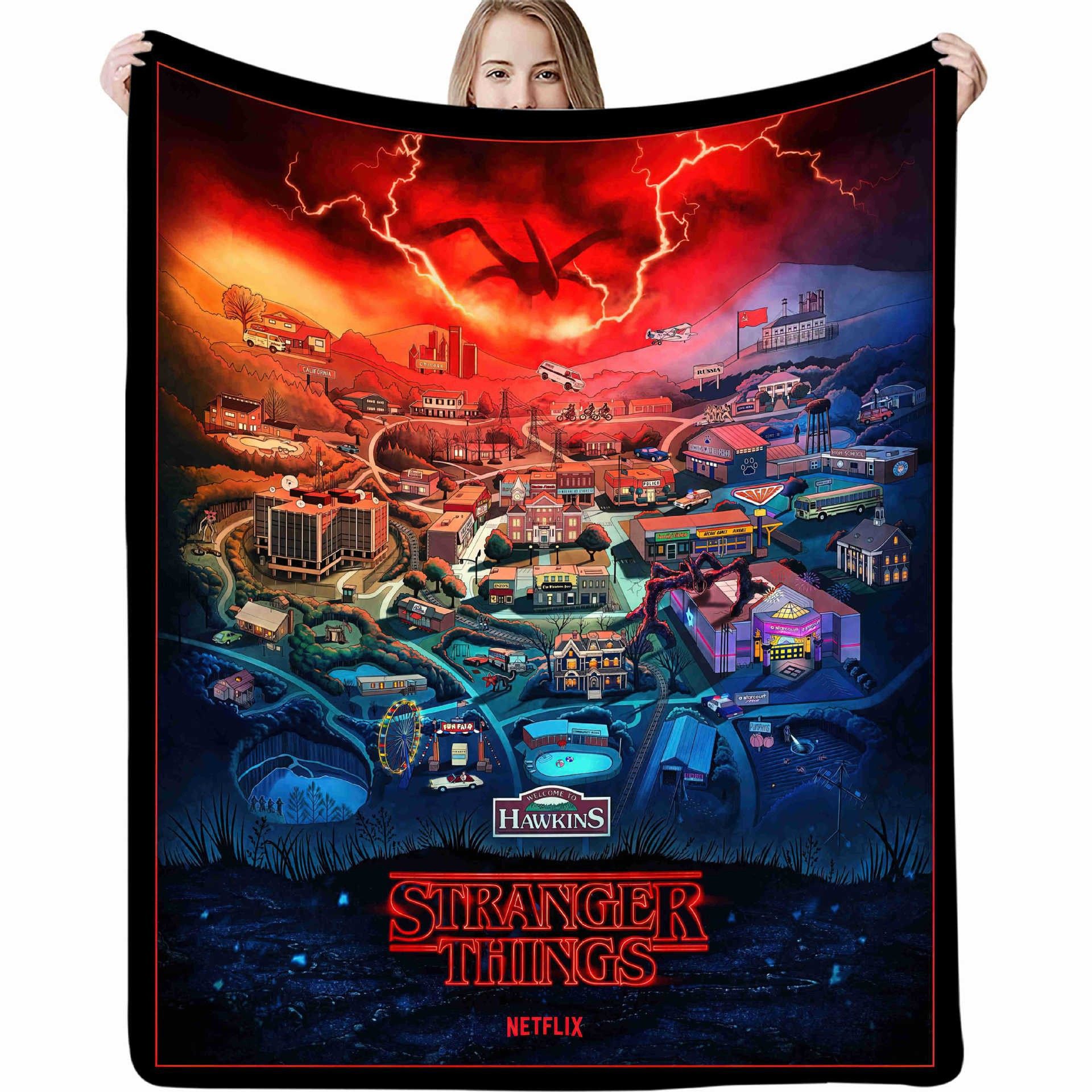 Strange Story Flannel Blanket 3D Printed Nap Blanket Cross-border Amazon Air Conditioning Blanket Gift Blanket