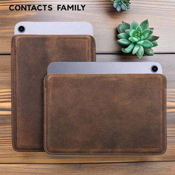 For the new iPadmini6 protective case crazy horse leather 7.9/ 8.3 inch simple mini flat leather in stock