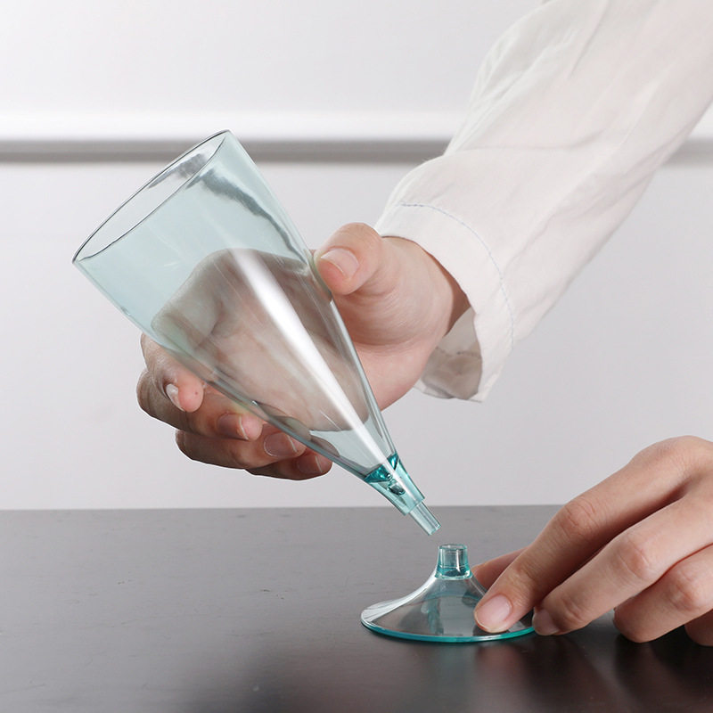 Plastic Champagne Glass Goblet Party Wine Glass Stackable Detachable Cocktail Glass Colorful Red Wine Glass Set