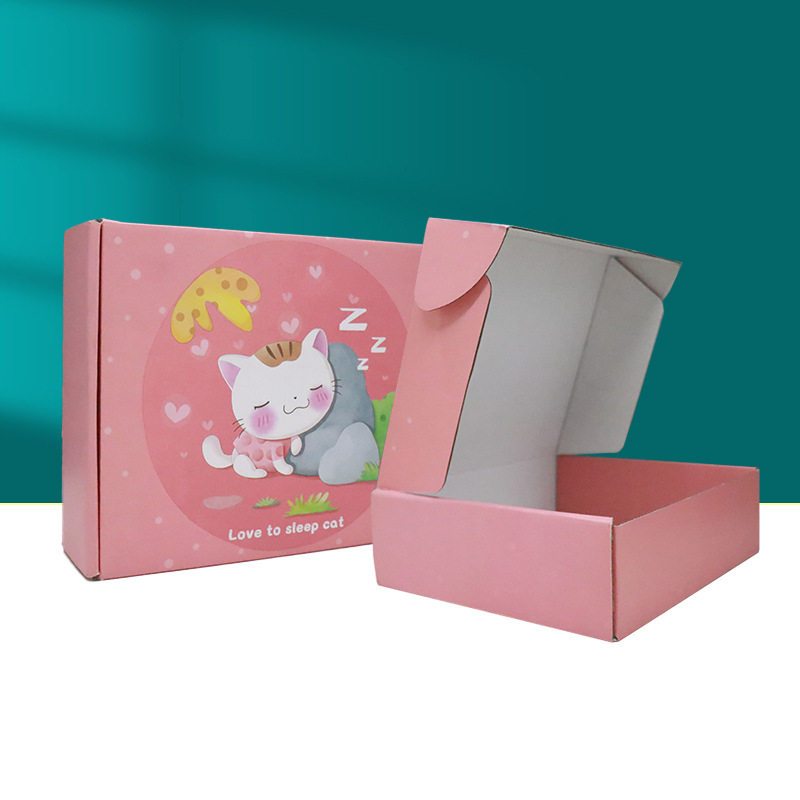 Custom Three-Layer Colorful Zipper Double-Sided Colorful Printed Airplane Box Hanfu Custom Colorful Box Airplane Box Ins Style High Appearance