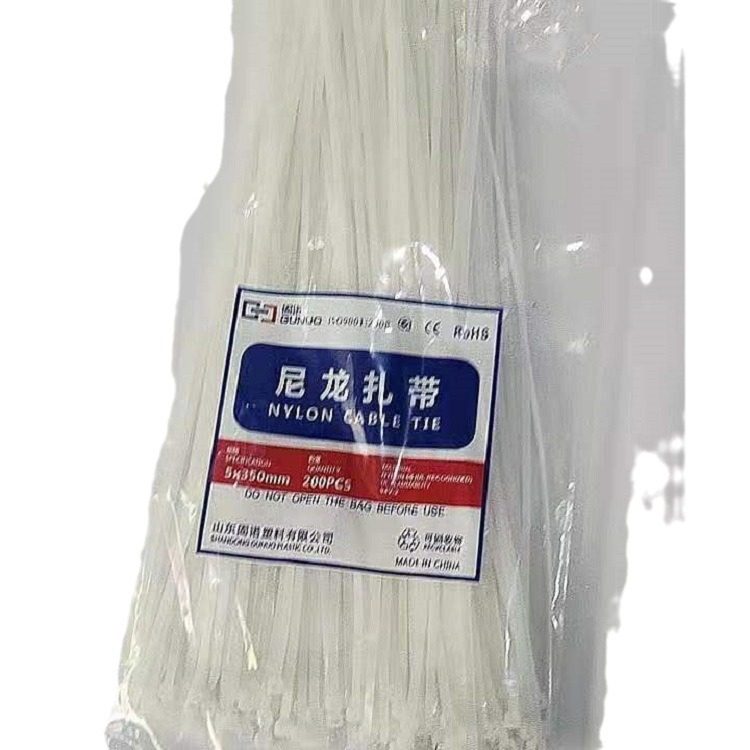 Nylon Cable Ties in Various Sizes, White and Black, Tamper-Proof Plastic Straps, Thickened, Easy-To-Pull, Self-Locking Cable Ties for Bundling