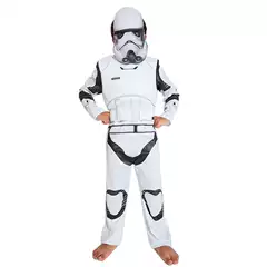 Kids White Trooper Star Wars Movie Character Cosplay Costume Halloween Stage Performance Outfit