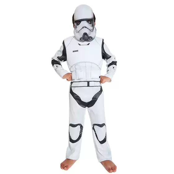 Kids White Trooper Star Wars Movie Character Cosplay Costume Halloween Stage Performance Outfit