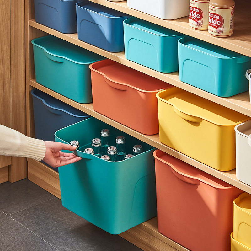 Clothes Storage Box Plastic Toy Cabinet Snack Sundry Storage Box Large Home Wardrobe Clothing Storage Box