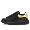 Black gold leather tail