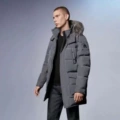 Graphite gray men's mid-length style