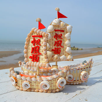 Shell Boats, Conch Crafts, Home Decorations, Mediterranean Style Seaside Ornaments, Ocean-Themed Boat-Shaped Decorations